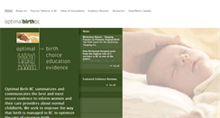 Desktop Screenshot of optimalbirthbc.ca